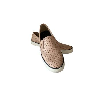 Sperry Top Sider Pier Side - Pink Perforated Leather Slip On - Sz 10 - E…